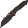 Нож We Knife High-Fin blackwash сталь CPM-20CV рукоять Black Titanium (WE22005-1)