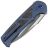 Нож WE Knife Sylox stonewash сталь M390 рукоять Blue Ti/Shredded CF (WE24027-2)