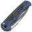 Нож WE Knife Sylox stonewash сталь M390 рукоять Blue Ti/Shredded CF (WE24027-2)