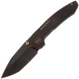 Нож We Knife Trogon blackwash сталь CPM-20CV рукоять Black Titanium (WE22002B-2)