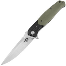 Нож Bestech Swordfish satin сталь D2 рукоять Black/Tan G10 (BG03B)