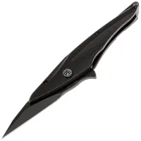 Нож Petrified Fish Hummingbird blackwash сталь M390 рукоять Black Titanium