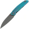 Нож Reate/Vulpex Knives ANUB beadblast сталь Elmax рукоять Blue Cyan Titanium