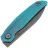 Нож Reate/Vulpex Knives ANUB beadblast сталь Elmax рукоять Blue Cyan Titanium