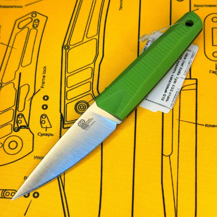 Нож Owl Knife Tyto XSS сталь N690 рукоять салатовый G10