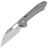 Нож Vosteed RSKAOS Wharncliffe satin сталь M390 рукоять Gray Titanium