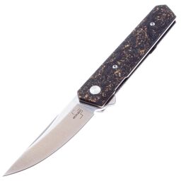 Нож Boker Plus Kwaiken Compact сталь M390 рукоять Ti/Marble Copper CF (01BO196)