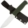 Нож Owl Knife Hoot сталь QPM53 рукоять микарта Зеленая