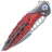 Нож Rike Knife Thor7 сталь 154CM рукоять Ti/Black Red G10