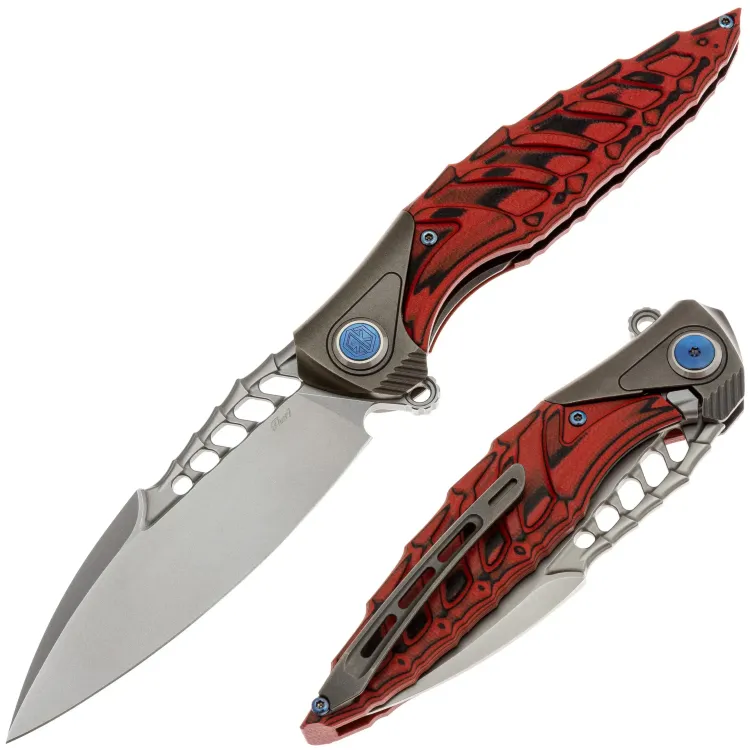 Нож Rike Knife Thor7 сталь 154CM рукоять Ti/Black Red G10