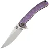 Нож WE Knife Dracarys satin сталь M390 рукоять Purple/Golden Titanium (WE25061B-2)