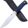 Нож Южный Крест Бер Эксперт сталь D2 рукоять латунь/микарта синяя (367.5256)