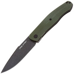 Нож Real Steel Serenity Liner-Lock blackwash сталь N690 рукоять OD Green G10 (7682G)