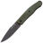 Нож Real Steel Serenity Liner-Lock blackwash сталь N690 рукоять OD Green G10 (7682G)