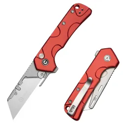 Нож CIVIVI Pulsara Utility сталь 6Cr13 рукоять Red Aluminum (C24041F-2)