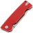 Нож SHOOZIZ HAN313 satin сталь 14C28N рукоять Red G10