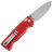 Нож SHOOZIZ HAN313 satin сталь 14C28N рукоять Red G10
