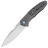 Нож WE Knife Archeozoic satin сталь M390 рукоять Gray Ti/Aluminum Foil CF (WE23091-2)