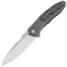 Нож WE Knife Archeozoic satin сталь M390 рукоять Gray Ti/Aluminum Foil CF (WE23091-2)