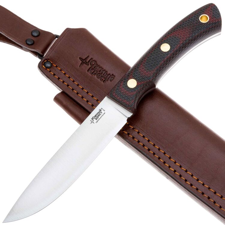 Нож Южный Крест Praiter сталь VG-10 рукоять микарта красно-черная (246.2154K)
