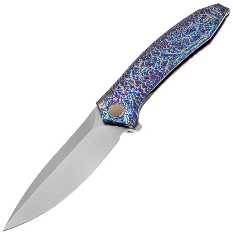 Нож WE Knife Acuminal polished bead blasted сталь Vanax рукоять Flamed Titanium (WE23070-4)