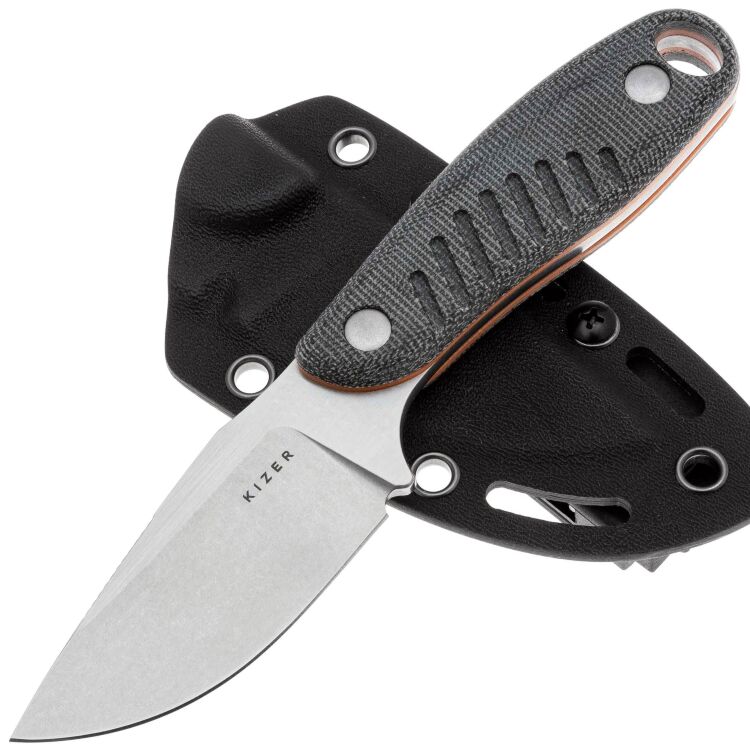 Нож Kizer Hare stonewash сталь Nitro-V рукоять Micarta