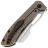 Нож Kansept Cybin stonewash сталь S35VN рукоять Bronze Titanium/Frag Pattern