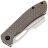 Нож Kansept Cybin stonewash сталь S35VN рукоять Bronze Titanium/Frag Pattern
