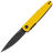 Нож Kizer Bamboo black сталь Nitro-V рукоять Yellow G10