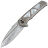 Нож WE Knife Sylox сталь Hugin Damasteel рукоять Beadblast Ti/Mother of Pearl (WE24027-DS1)