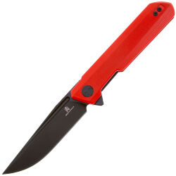 Нож Bestechman Dundee black titanized сталь D2 рукоять Red G10 (BMK01L)