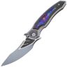 Нож Maxace XI cталь S110V рукоять Marble CF/ Gray Ti/ Timascus