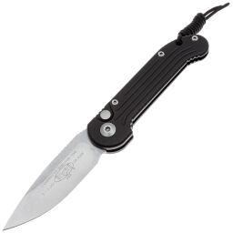 Нож Microtech LUDT Gen II stonewash сталь M390 рукоять Black Aluminum (135-10)