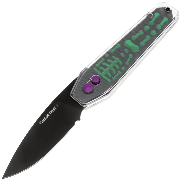 Нож Kizer Tomb PVD Halloween Edition 2025 сталь Nitro-V рукоять Acrylic