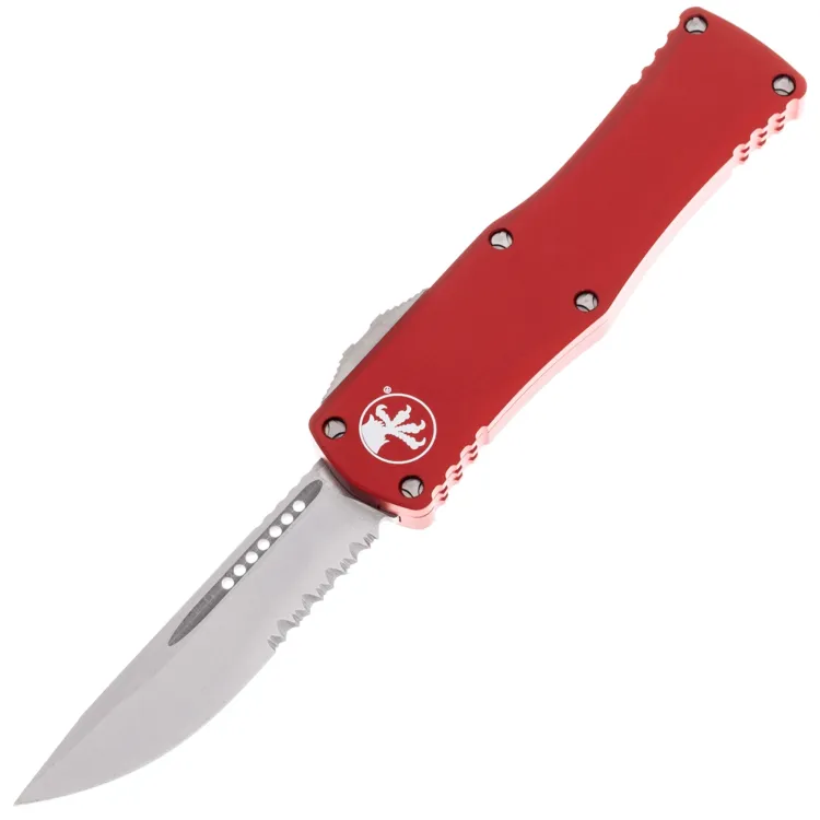 Нож Microtech Hera II Mini S/E PS stonewash сталь M390MK рукоять Red Aluminium (1703M-11RD)