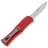 Нож Microtech Hera II Mini S/E PS stonewash сталь M390MK рукоять Red Aluminium (1703M-11RD)