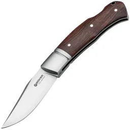 Нож Boker Boxer сталь N690 рукоять Stainless Steel/Desert Ironwood (111025)