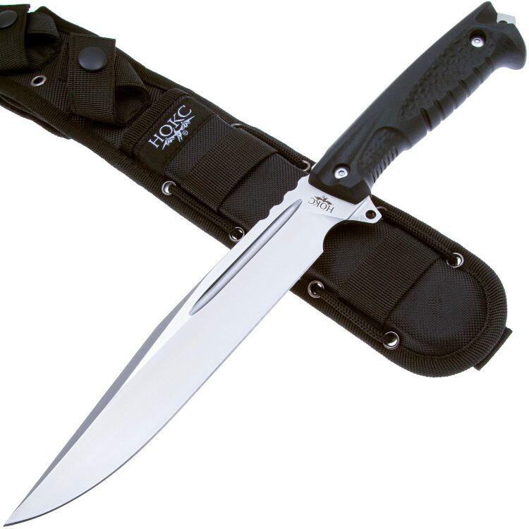 Нож НОКС Атлант-3 сталь D2 рукоять черная резина (606-101821)