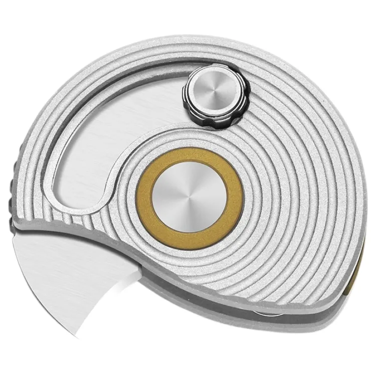 Нож Kizer Snail-trail satin сталь AEB-L рукоять Silver Aluminium