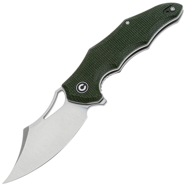 Нож CIVIVI Chiro satin сталь 14C28N рукоять Green Canvas Micarta (C23046-2)