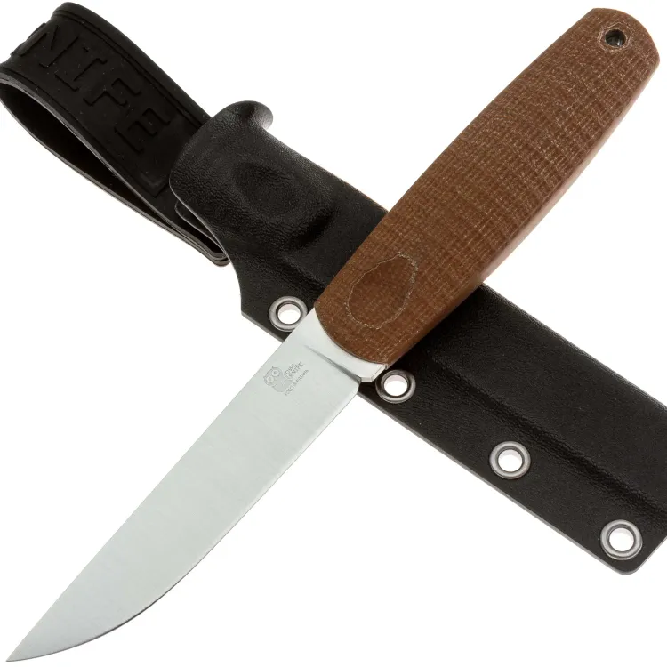 Нож Owl Knife North-S сталь N690 рукоять микарта Орех