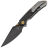 Нож Kansept Fenrir Left Handed blackwash сталь S35VN рукоять Shred CF/Titanium