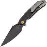 Нож Kansept Fenrir Left Handed blackwash сталь S35VN рукоять Shred CF/Titanium