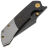 Нож Kansept Fenrir Left Handed blackwash сталь S35VN рукоять Shred CF/Titanium