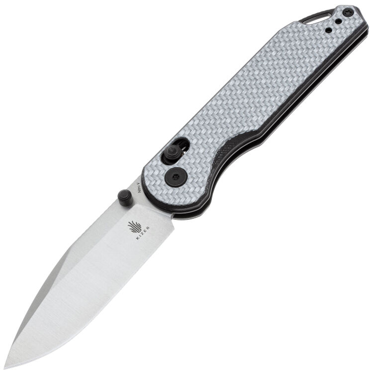 Нож Kizer Assassin satin сталь Nitro-V рукоять G10/Carbon Fiber