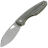 Нож Fox Chilin stonewash сталь M398 рукоять OD green canvas Micarta (FX-530 MOD)