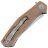 Нож Kershaw Concierge Stonewash cталь D2 рукоять Brown Micarta (4020MIB)