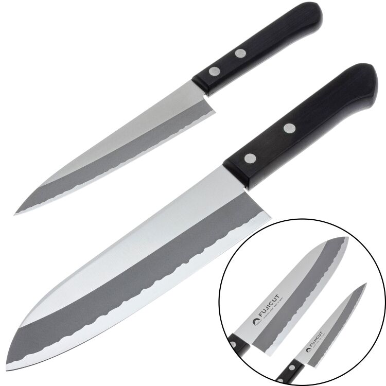 Набор из 2-х кухонных ножей Fuji Cutlery Giftset-A сталь Stainless steel рукоять пластик