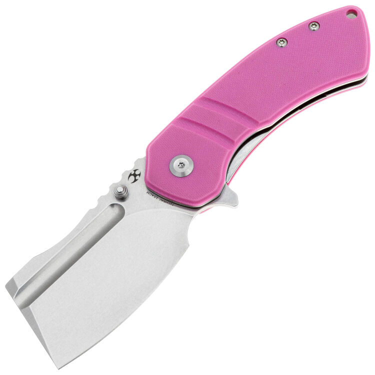 Нож Kansept Korvid M+ stonewash сталь 154CM рукоять Pink G10