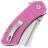 Нож Kansept Korvid M+ stonewash сталь 154CM рукоять Pink G10